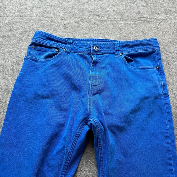 prAna Jeans Men 36 x 31 Blue Theorem Stretch Slim Fit Sapphire M4TH32313 - Picture 3 of 16